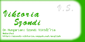 viktoria szondi business card